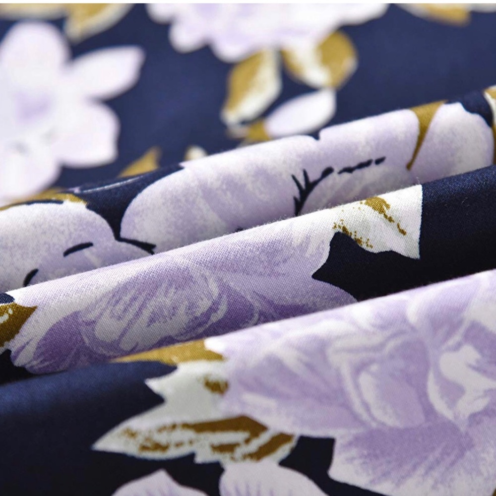 NEW Lavender Purple & White Vintage Dress - Picture 6 of 7